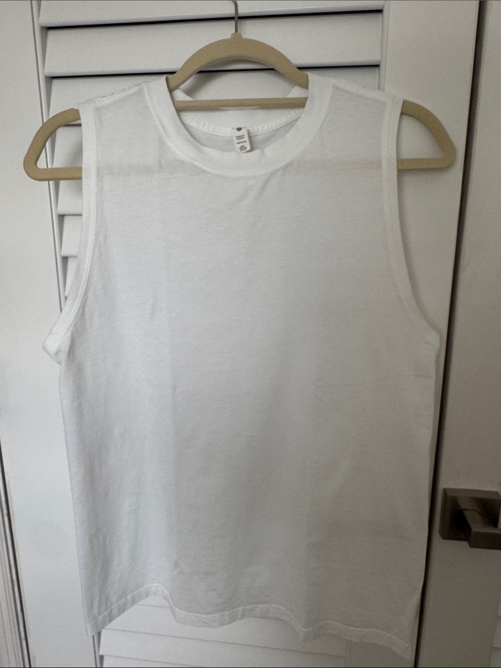 Lululemon “All Yours” White Sleeveless tshirt in white size 4
